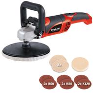 Einhell CC-PO 1100/1E Polírozó Gép+Szett 180mm (kofferben)