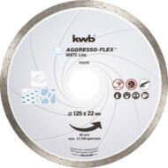 KWB PROFI WHITE-LINE szegmentált gyémánt vágókorong 125x22mm