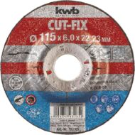 KWB Profi Cut-Fix alumínium-oxid fémvágó korong, 115x22.23x6mm