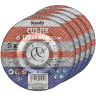 KWB Profi Cut-Fix alumínium-oxid fémvágó korong, 125x22.23x3mm, 5db