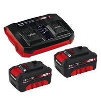 Kép 1/2 - Einhell 2 x 3,0 Ah &amp; Twincharger Kit gyors töltő