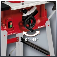 Kép 5/5 - Einhell TC-TS 2025/1 U asztali körfűrész 250mm / 2000W