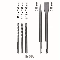 Kép 9/9 - Einhell TE-RH 32 4F Kit fúrókalapács, SDS-Plus, 1.25kW, 32mm