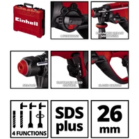 Kép 3/3 - Einhell TE-RH 26 4F fúrókalapács SDS-Plus, 800W, 2.6J