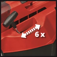 Kép 6/6 - Einhell PXC Rasarro akkus fűnyíró, 38cm, 45L, 36V (2x4Ah akkuval és töltővel)