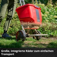 Kép 7/8 - Einhell GE-SR 18/22 Li-Solo akkus szórókocsi, 18V, 22L (akku és töltő nélkül)