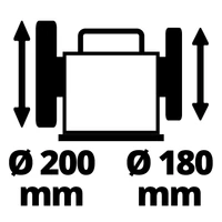 Kép 10/12 - Einhell TC-WG 200 nedves köszörű, 12.7mm, 125W