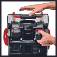 Kép 2/8 - Einhell PXC TE-AC 36/6/8 Li OF Set-Solo akkus kompresszor, 2x18V, 8bar, 6L (akku és töltő nélkül)