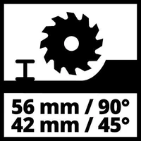 Kép 3/5 - Einhell TE-PS 165 merülő körfűrész, 165mm, 1200W