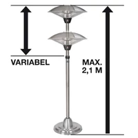 Kép 2/4 - Einhell NHH 2100 halogén kültéri melegítő, 2100W