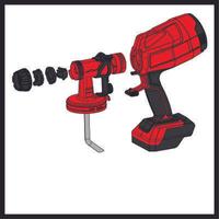 Kép 3/6 - Einhell PXC TC-SY 18/60 Li-Solo szórópisztoly, 18V, 800ml (akku és töltő nélkül)