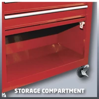 Kép 6/6 - Einhell TC-TW 100 szerszámkocsi 4+1 fiókos, 75kg