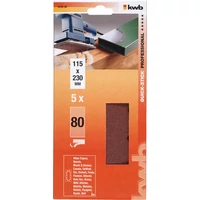 Kép 2/3 - KWB rezgőcsiszoló papír 115x230 P120 5db-os