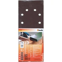 Kép 2/3 - KWB  rezgőcsiszoló papír 115x280mm vegyes szemcsés 30db