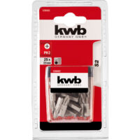 KWB Basic S2 PZ2 bit, standard csavarokhoz, 25mm, 25db