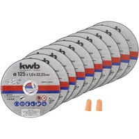 Kép 1/3 - KWB Cut-Fix fémvágó korong, extra vékony, INOX, 115x22.2x1mm, 10db