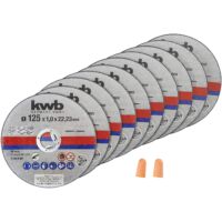 Kép 1/3 - KWB Cut-Fix fémvágó korong, extra vékony, INOX, 115x22.2x1mm, 10db
