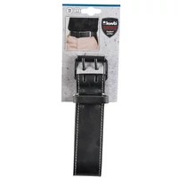 Kép 2/3 - KWB PROFI fekete bőr dupla csatos derék öv 135x5cm