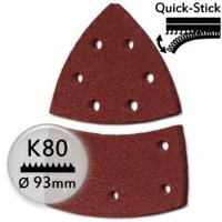 Kép 1/2 - KWB tépőzáras csiszolópapír P80, 100x62mm, 5db