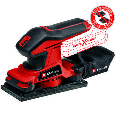 Einhell TC-OS 18/187 Li Solo akkus rezgőcsiszoló, 18V, 18.7cm (akku és töltő nélkül)