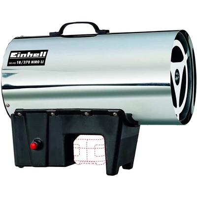 Einhell GE-HG 18/370 Niro Li-Solo D/AT akkus hőlégbefúvó, 18V, 37kW (akku és töltő nélkül)