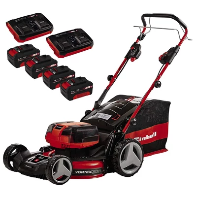 Einhell GE-CM 36/47 S HW Li akkus fűnyíró, önjáró, 36V, 47cm (4db 4AH akkuval és 2db töltővel)