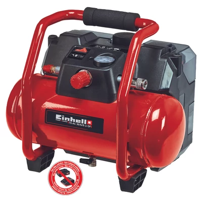 Einhell PXC TE-AC 36/6/8 Li OF Set-Solo akkus kompresszor, 2x18V, 8bar, 6L (akku és töltő nélkül)