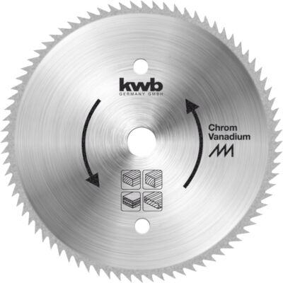 KWB Profi CrV fűrészlap, 80 fog, 250x30x1.6mm