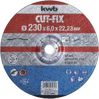 KWB Profi Cut-Fix alumínium-oxid fémvágó korong, 230x22.23x6mm