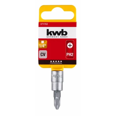 KWB CrV dugófej, PH2, 1/4&quot;, 37mm